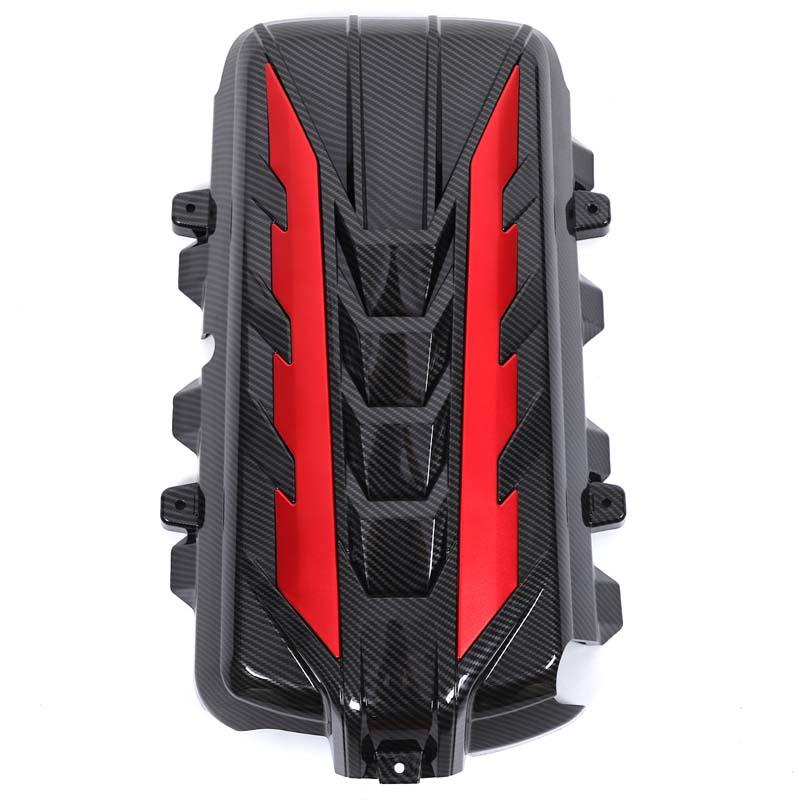 2-Piece Aluminum Alloy Black/Blue/Yellow/Red Car Hood Side Logo Decorative Stickers for 2020+ Corvette C8