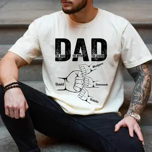 Personalized Dad The Man The Myth The Legend Shirt, Custom Dad Shirt With Kids Names, Father's Day Gift For Husband, Gift For Daddy, Cool Dad Club Tee
