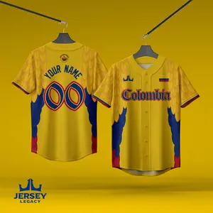Colombia Team 2026 Baseball Jersey for Adult & Youth Size