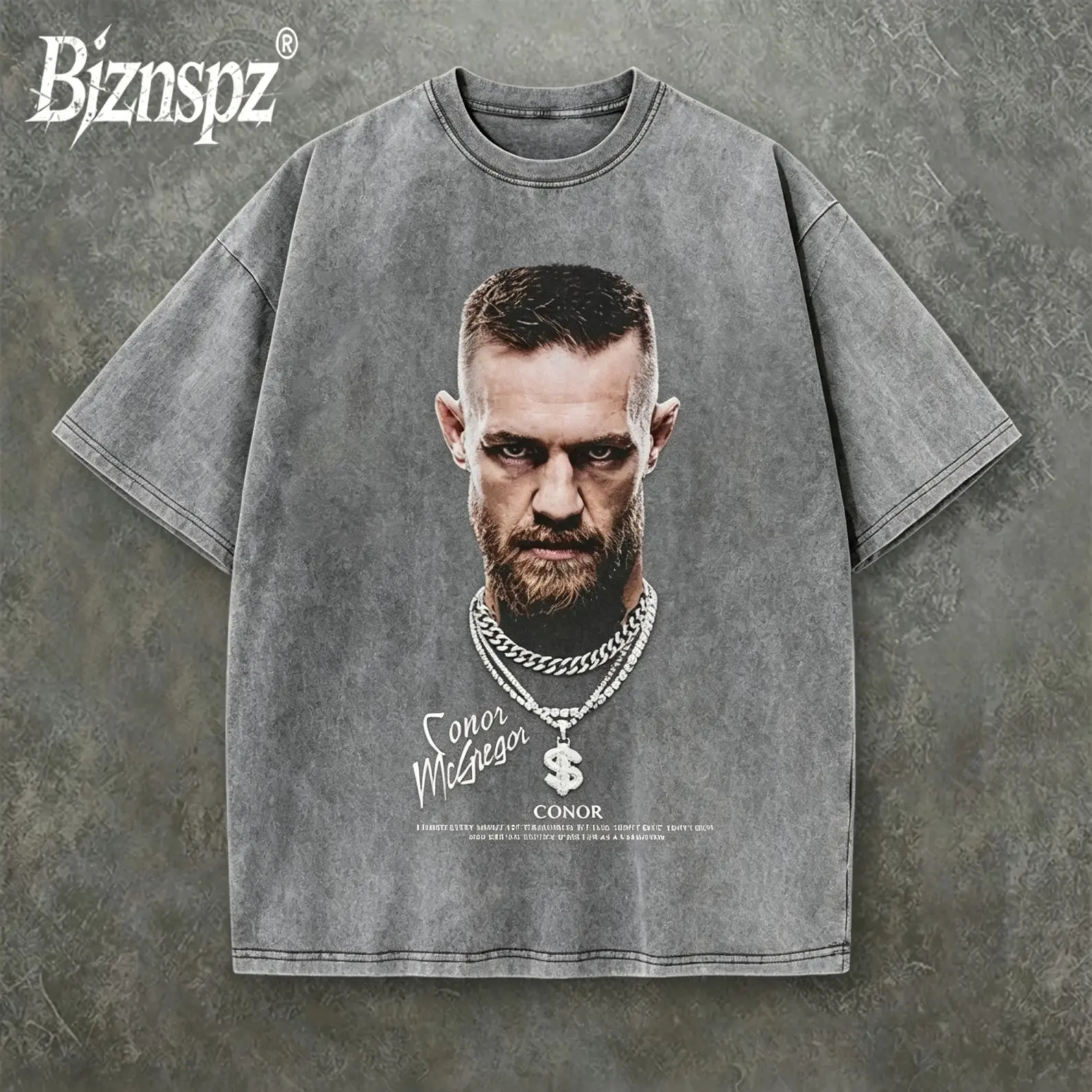 Vintage Conor McGregor UFC Retro Graphic Tee, The Notorious MMA Legend Heavyweight Washed Oversized Cotton Short Sleeve Streetwear T-Shirt