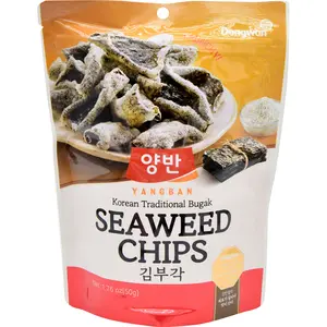 DONGWON Crispy Fried Seaweed Chips Original Flavor Crunchy Snack