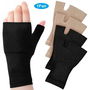 1Pair Wrist Brace Compression Gloves with Thumb Support for and Lightweight Breathable Hand Compression Sleeves for Men Women Everyday Use and Sports Volleyball Basketball Golf Yoga