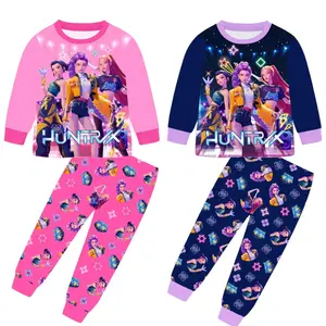 KPop Birthday Pajama Set for Girls | 2-Piece Anime Graphic Sleepwear | Soft Cozy Lounge Outfit for Kids | Trendy Matching Pjs for Ages 4-12