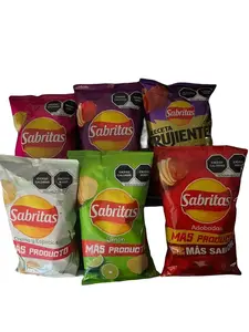 Sabritas Bundle (6 bags of 42 aand 45 grams each) Adobada, Limon, Flamin Hot, Receta Crujiente Flamin Hot, Sabritas Crujientes Jalapeño , Crema y Especias Snack mexico  chips