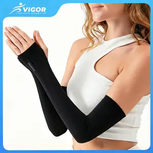 Sun Protection Arm Sleeves With Thumb Holes – Elastic Quick-Dry Ice Silk Fabric, for Men Women, Ideal for Outdoor Activities, Sports, Cycling, Driving, with Breathable Sun Protection & Tattoo Cover Cooling UPF 50 UV Sun Sleeve basketball accessories