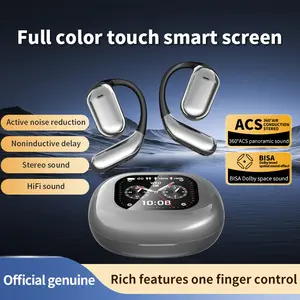 Q16 Pro Open-Ear True Wireless Earbuds - Lightweight, AI-Enhanced Calls, 80-Hour Playback, IPX6 Waterproof for Sports & Everyday Use