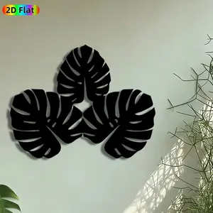 1pc Monstera Leaf Cluster Metal Wall Art, Tropical Monstera Statue Mural, Artistic Metalwork, Intricate Craftsmanship, Perfect for Housewarming, Summer Decor, Perfect for Living Room Patio Garden Fence Decor, Ideal Gift for Bohemian Enthusiasts.