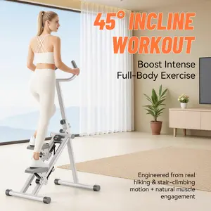 Folding Vertical Climber Stair Stepper - Adjustable Handlebar & Pedals, Extended Step Range, 350LBS Capacity, Compact Home Gym Equipment for Legs & Core Workouts, Men & Women | #SummerWins #DealsForYouDays
