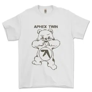Gildan Print AphexTwin Bear Short Sleeve Cotton T-shirt