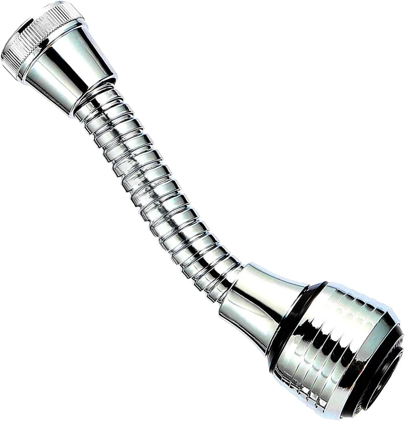 High Quality Kitchen Sink Faucet Sprayer Attachment, Flexible Tap Extension Aerator with 360-Degree Rotation, ABS & Metal Chrome Construction, Universal Adapter for Cold & Hot Water