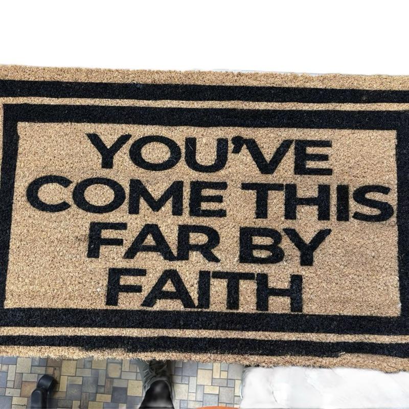 Hand Spray/Painted Mainstays Coir Doormat 18" x 30" with Custom Design Options for Home Warming Gifts