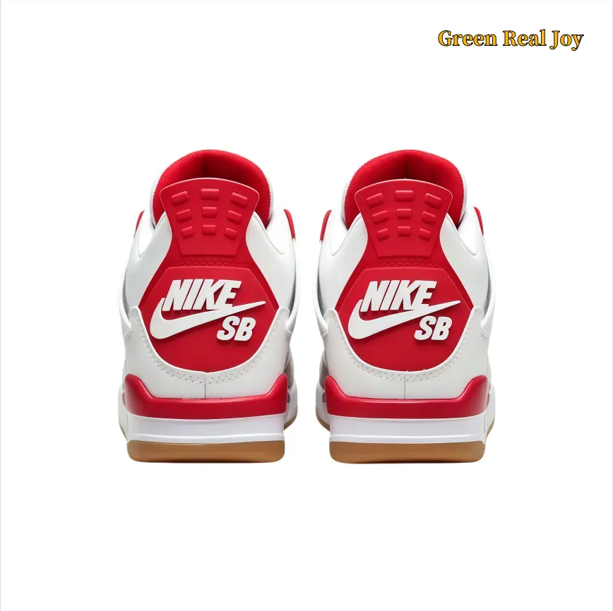 White Red Mid Top Basketball Sneakers Brand New Breathable Mesh Panels Cushioned Trainers Shock Absorbing Ankle Support Retro Streetwear Footwear Multi Size Daily Casual Sports Shoes