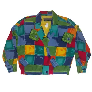 Ellen Tracy Silk Bomber Jacket