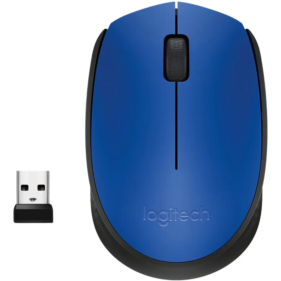 Logitech M170 Wireless Mouse - Optical - Blue