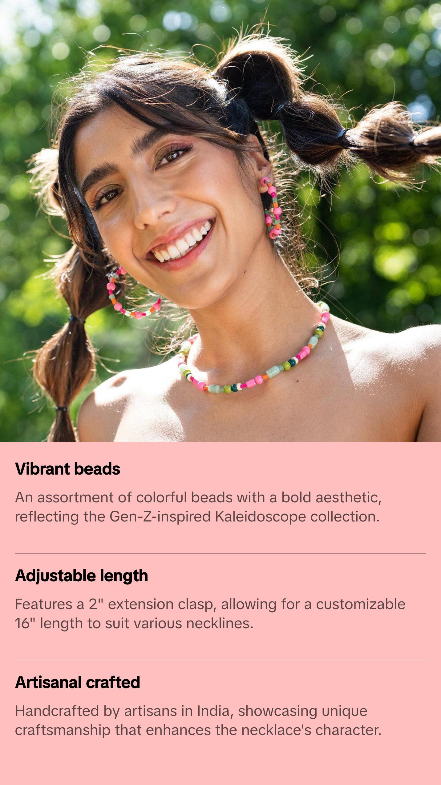 Wanda Multi Mixed Beaded Necklace