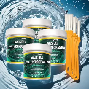 4PCS/2PCS Invisible Waterproof Agent & Brush Set - 100g/PC, Strong Bonding Insulating Sealant, Anti-Leakage