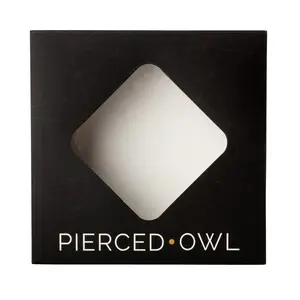 Pierced Owl Transparent Jewelry Display Case
