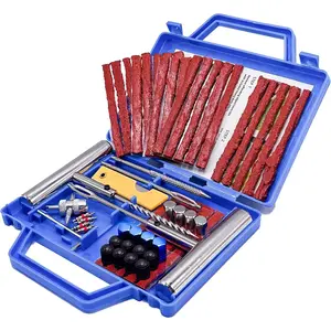 Tyre Repair Kit, Tyre Repair Kits (58 Pieces) Tyre Puncture Repair Kit, Flat Tyres for Cars, Motorcycles, Trucks, Tractors, Campers