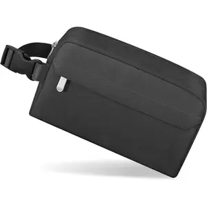 Small Insulated Snack Bag Lunch Box,Collapsible  Small Lunch Bag with Snap Buckle Handle for Beach Travel Picnic,Black 5-Can(3L)