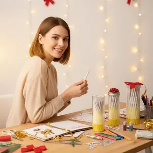 DIY Craft Supplies, 1 1/4 Size (3.3inch/84mm) Slow Burning, Ideal for Scrapbooking and Stamp Art, Conical Roll