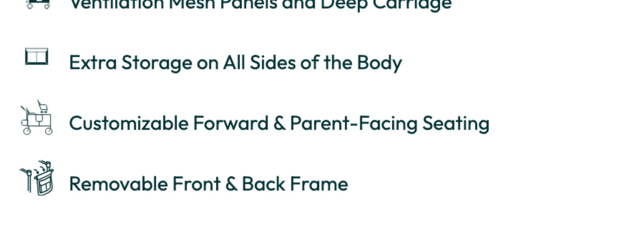 W4 Luxe Pro Stroller Wagon (4 Seater)