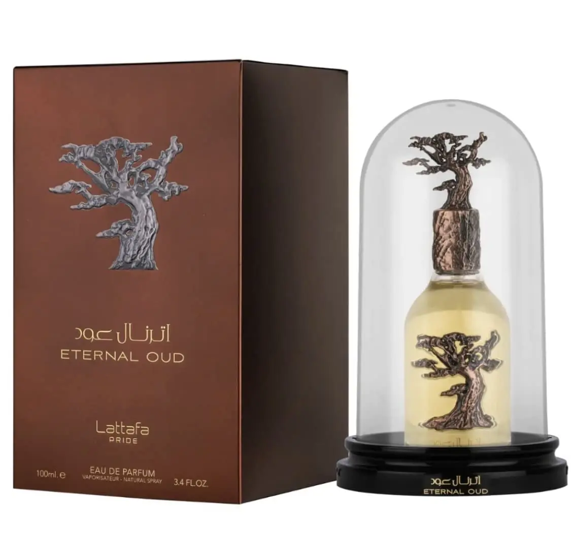 Lattafa Eternal Oud Eau de Parfum - 100ml Unisex Long Lasting Arabic Oud Fragrance Bold & Luxurious Scent Perfumes Arabia