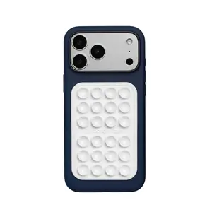 OCTOBUDDY MAX Original Suction Phone Case – Extra Strong Hands-Free Stick-On Phone Holder for Mirrors, Showers & Windows, Reusable Grip for Filming & Daily Use