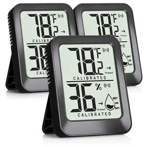 Digital Indoor Thermometer and Hygrometer for Home, Accurate Temperature and Humidity Monitor for Bedroom, Pets and Plants, Mini Sensor Gauge for Comfort Control, Wellness Home Essential and Smart Living