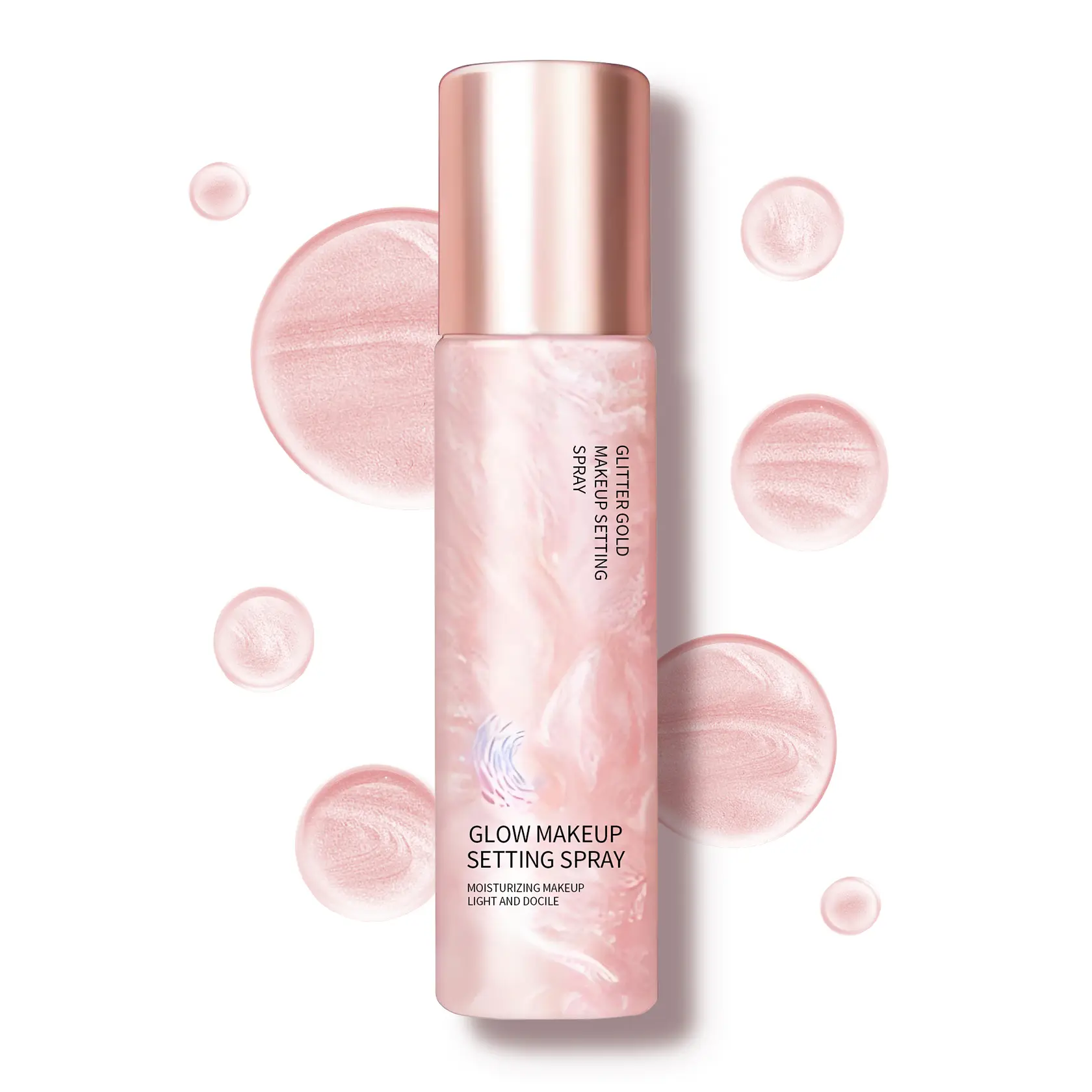 QIUFSSE Highlighting Glow Mist & Setting Spray, Hydrating Face Makeup with Shine Control, 24H Long-Lasting Sealer for All Skin Types