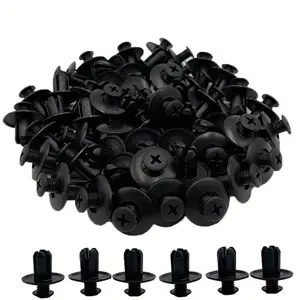 Ultimate Car Accessory Kit - 200pcs Durable Universal Car Clips Easy Installation Plastic Interior & Trunk Fasteners Versatile Use for All Vehicles Body Screw