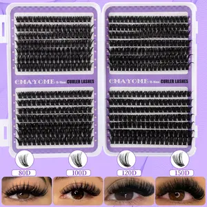 CMAYOME Lash Clusters Set | DIY Lash Extension Kit | Individual Lashes | D-Curl Voluminous | Beginner-Friendly 3D Look | Home, Travel, Daily, Party, Wedding – TikTok Select 💕✨