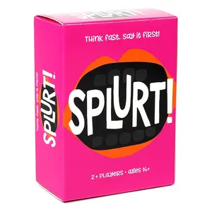 Splurt! Think Fast Say It First Quick Naming Party Strategy Game Card, Fun Family & Friends Leisure Entertainment Gift, Perfect for Christmas & Halloween, Party Cards Game