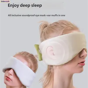 3D Cooling & Heating Sleep Mask, Blackout Eye Mask for Travel & Office Nap, Soft Pressure-Free Space Capsule Design, Noise Reducing, Comfortable Light Blocking Eye Mask for Side Sleepers
