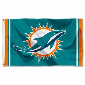 Miami Dolphins Large 3x5 Flag