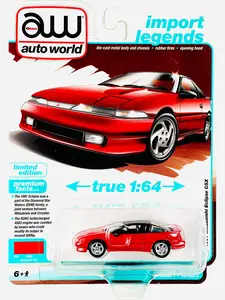 Auto World Import Legends 1991 Mitsubishi Eclipse GSX Maranello Red