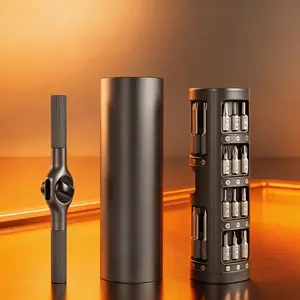 T-Handle Extendable 29-In-1 S2 Steel Ratchet Screwdriver Set, Home Repair Tool Kit, High-Quality Gift for Men, Adjustable Metal Tools