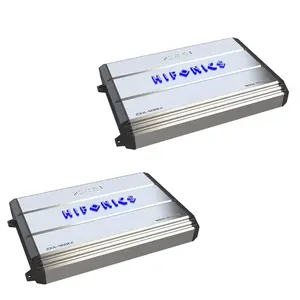 Hifonics 1000 Watt 4 Channel Class A/B Bridgeable Car Amp Amplifier (2 Pack)
