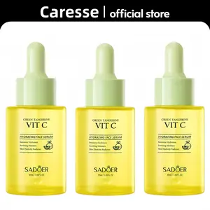 [BUY 1 GET 2 FREE) GREEN TANGERINE Vitamin C Face Spring SaleSerum, 5 in 1 Active VC+,Skincare for Brightening,Moisturizing, Pore Care-Hydration & Nourishing Facial Essence, Gift for Women (30ml) Dropper-New Year Gift