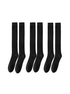 Spring & Fall Thin Knee-High Socks, Fashionable High-Tube Sports Leggings for Autumn Winter, Casual Style All-Season Wear