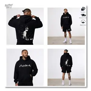 [Hot Trend] Asta Black Clover Manga Oversized Vintage Pullover Hoodie With Premium Double Printed Cotton For Casual Y2K Streetwear And Otaku Anime Gifts