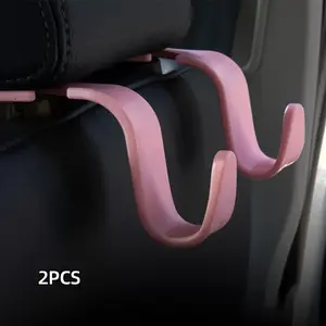 2-Piece Car Rear Headrest Hooks for Handbags and Shopping Bags Car Backseat Organizer Car Storage Organizers