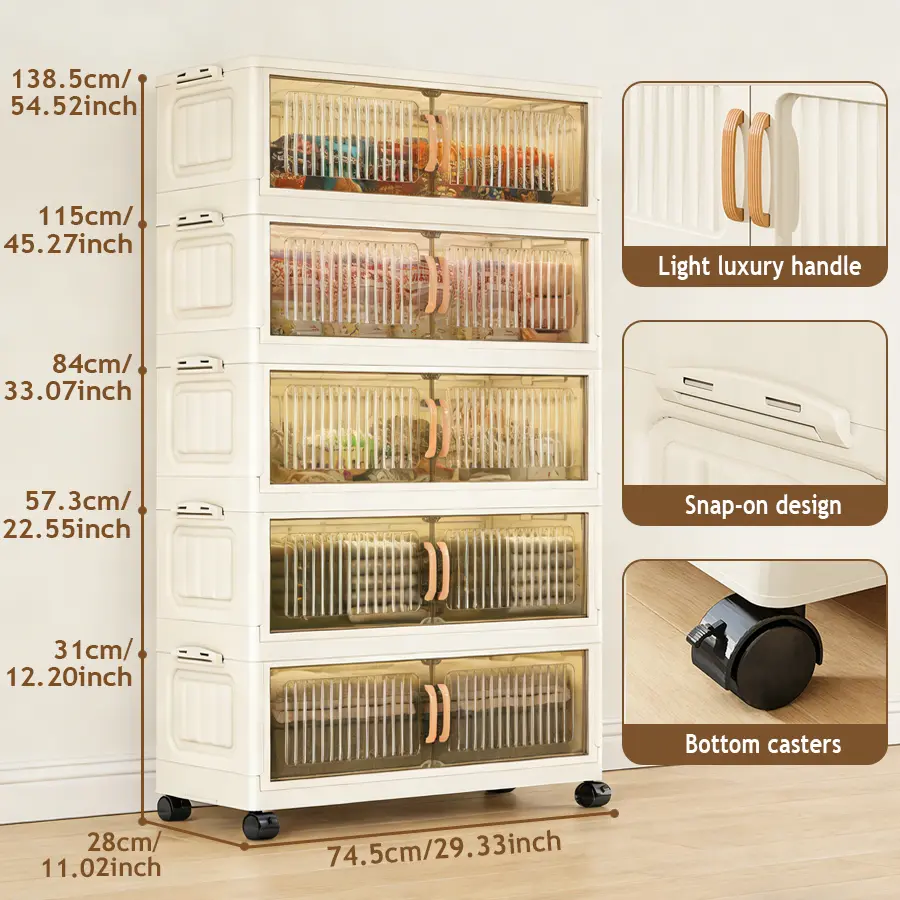 5 Tier clear door panel