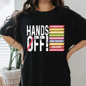 Hands Off Protest T Shirt, Political Activism Tee, Save Public Lands Medicare Social Security