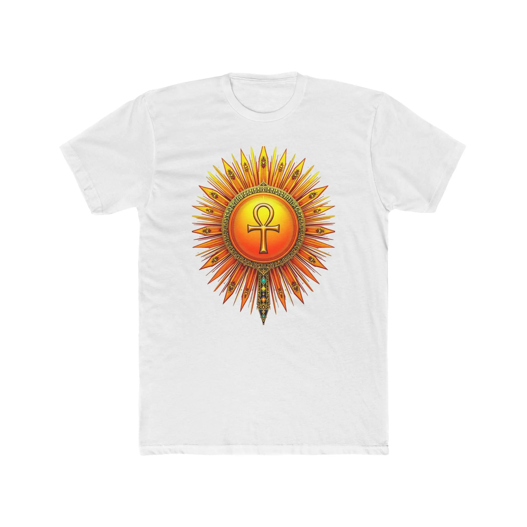 Sun Rays Ankh Colored - T-shirt