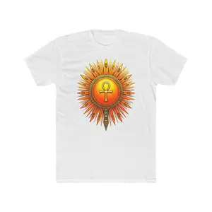 Sun Rays Ankh Colored - T-shirt