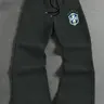 Men's Brazil Team Emblem Style Logo Sweatpants, Athleisure Style Bottoms, Athletics Pants, Casual Streetwear, Fashionable Trendy Men's Sportswear, Fall & Winter Fitted Pants, Knitted Sports Pants, Athleisure Design