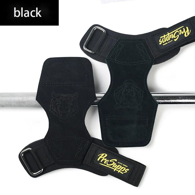 Wrist Straps for Weightlifting, 4mm Thick and Double Layered Leather Weight Lifting Wrist Straps for Deadlift and Powerlifting, Adjustable Neoprene Padded Gym Lifting Straps for Women Men, PROSUPPS Wrist Wraps for Weightlifting (Pair)