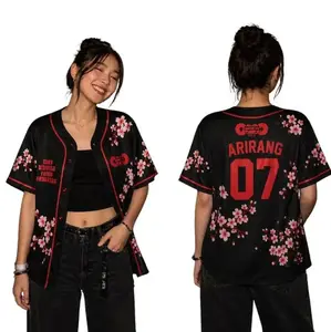 Custom Bangtan Baseball Jersey Arirang, Kpop Gift for Bangtan Fans, V-neck Bangtan Shirt, Comeback 2026 Sports Vest