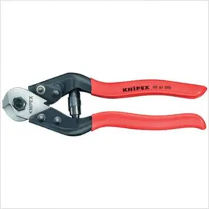 Knipex Cutter, 5/32" Rod Iron Wire Rope Cutting Tool, Heavy-Duty Hand Wire Cutters for Industrial Hardware Tasks, Cutter Wire Cutters