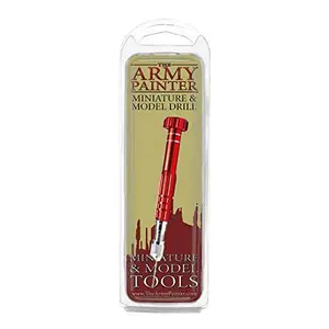 The Army Painter Miniature and Model Drill - Pin Vise Mini Drill Set with 3 Small Drill Bits for Plastic, Resin and Metal Miniatures - Pocket Sized Hand Drill Cordless Rotary Tool for Wargamers